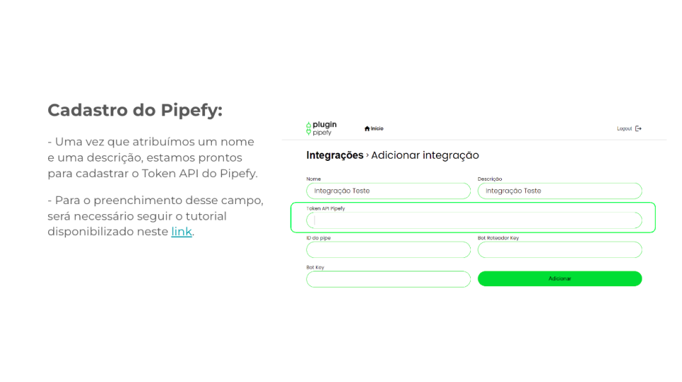 Captura de tela de BLiP Pipefy Plugin 1